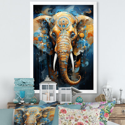 «Abstract Elephant Dreamscape Portrait II», reproduction sur toile