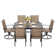 Ankita 6 - Person Metal Patio Dining Set with Rectangular Table