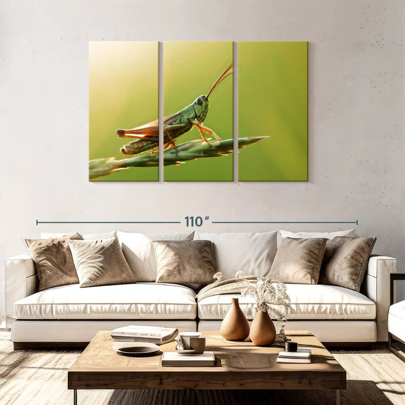 Grasshopper, 48" H x 74" W