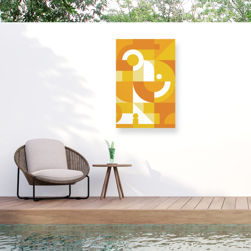 Incado Orange Graphics Outdoor  Canvas, H 12 po x l 19 po