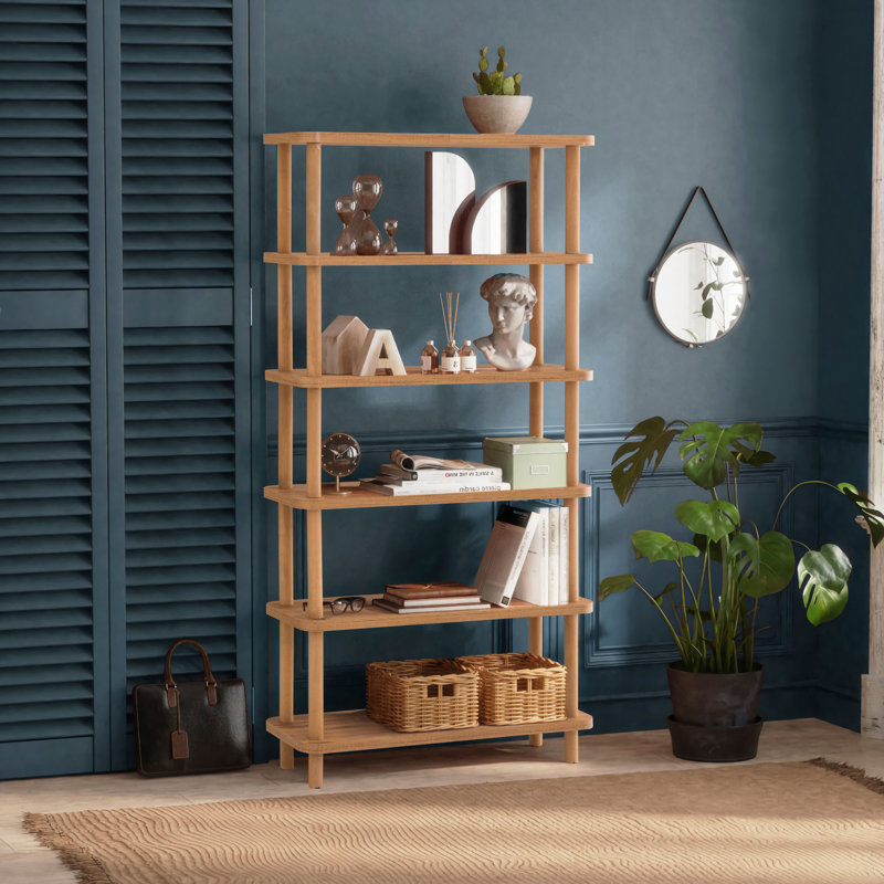 Akono 168.5cm H x 80cm W Etagere Bookcase