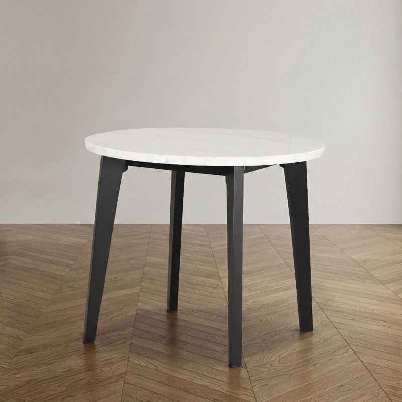 Woburn Round Marble Dining Table, Counter Height (37" Height)