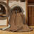 Machine Washable Solid Brown Area Rug-1731014684