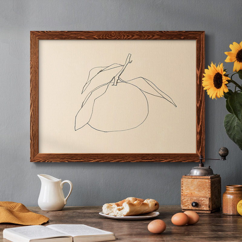Citrus Contour I, reproduction d'art sur toile, H 26 po x l 38 po, Érable