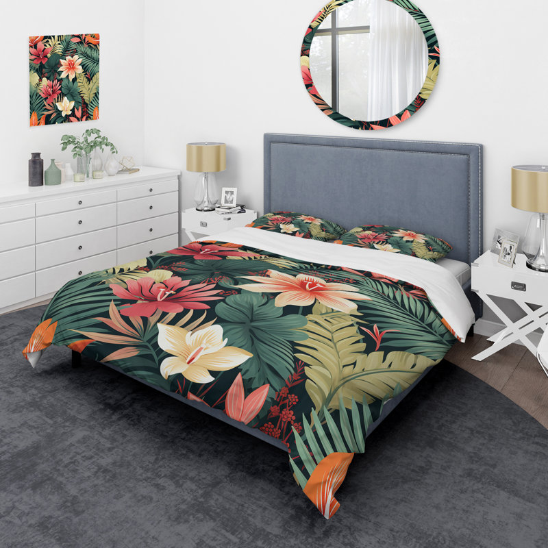 Ensemble de housse de couette Jungle, Housse de couette pour grand lit
