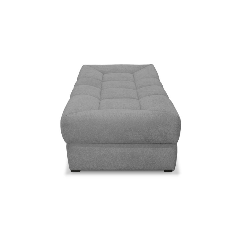 Upholstered Chaise Lounge, Grey