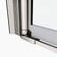 Porte de douche réglable à pivot - verre trempé de 1/4 po, système lisse avec verre 30-31 3/8 po