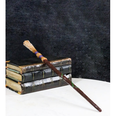 Witch Double Banded Twisted Vine Magical Flying Broom Stick Magic Wand Cosplay