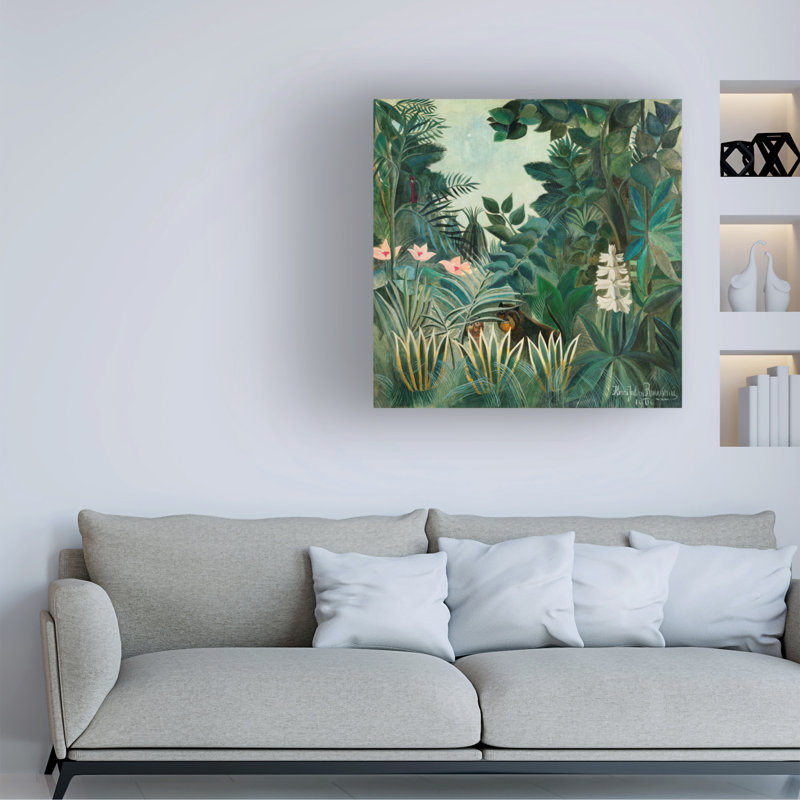 "La jungle équatoriale" sur toile