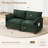Modern Chenille Loveseat with Durable High-Density Foam and Two Throw Pillows-1985888582