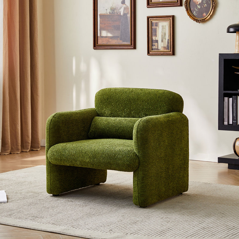 Velours simple de 34 po, avec support lombaire, convient à un appartement, un bureau, un salon, une structure en bois massif, un siège mi-moelleux, aucun oreiller de soutien nécessaire, un coussin en mousse idéal, facile à installer