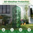 Mini Greenhouse with 5 Tier Shelves, PE Cover, Roll-Up Zipper Door-122258756