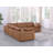 Delano 5-Piece Sectional  Upholstered In Top-Grain Italian Leather-106892202