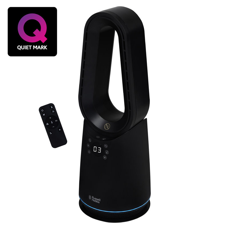Russell Hobbs RHCBLDL3IN1B, Bladeless Heat and Cool Fan in Black