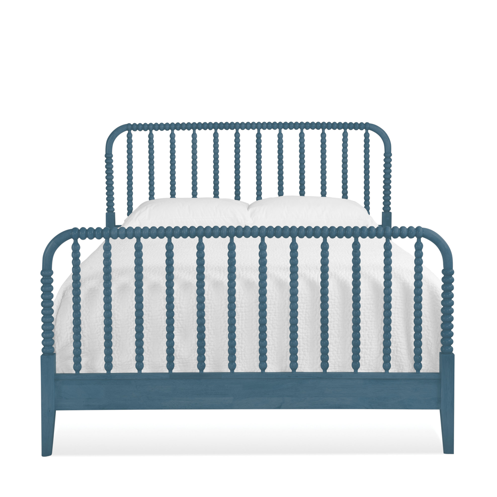 Louisa Solid Wood Spindle Bed, Ocean, King