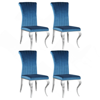 Ensemble de 4 chaises d'appoint rembourrées Shambrook