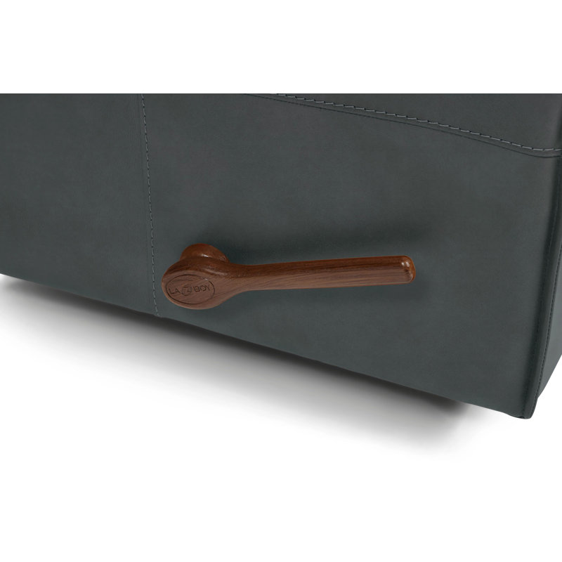 Fauteuil inclinable en cuir Maddox, Cuir synthétique gris