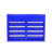 Metal Tool Cabinet For Garage With Adjustable Shelf & Side Handles - Blue 5 Box Lockable Wheels Hanging Panel-749801524