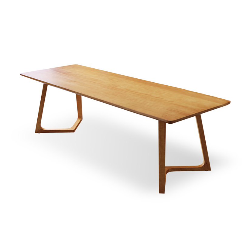 Brown Rectangular Solid Wood Dining Table, 29.53"H x 78.74"L x 31.5"W