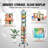 Greeting Cards Display Rack, 32 Pockets Rotating Postcard Brochure Display Stand with Sign Holder & 4 Wheels