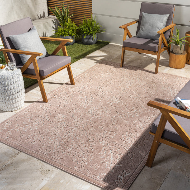 Greenwich Floral Indoor / Outdoor Rug, Rectangle 5'3" x 7'3"