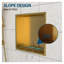 Niche de douche en acier inoxydable 12 po x 12 po avec finition dorée pour rangement mural de salle de bain