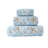 Souderton Home Decor Premium Luxury Ultra Soft 100% Cotton Embroidery Kitchen Bathroom Modern 3 Piece Embroidered Towel Set, Starfish with Blue Base Pattern