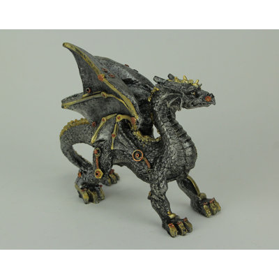 Statue de dragon gothique Dezman Steampunk