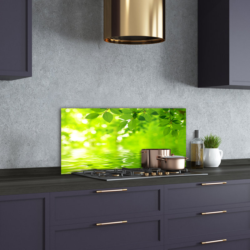 Lissbeth 50cm W x 100cm L Glass Peel and Stick Panel