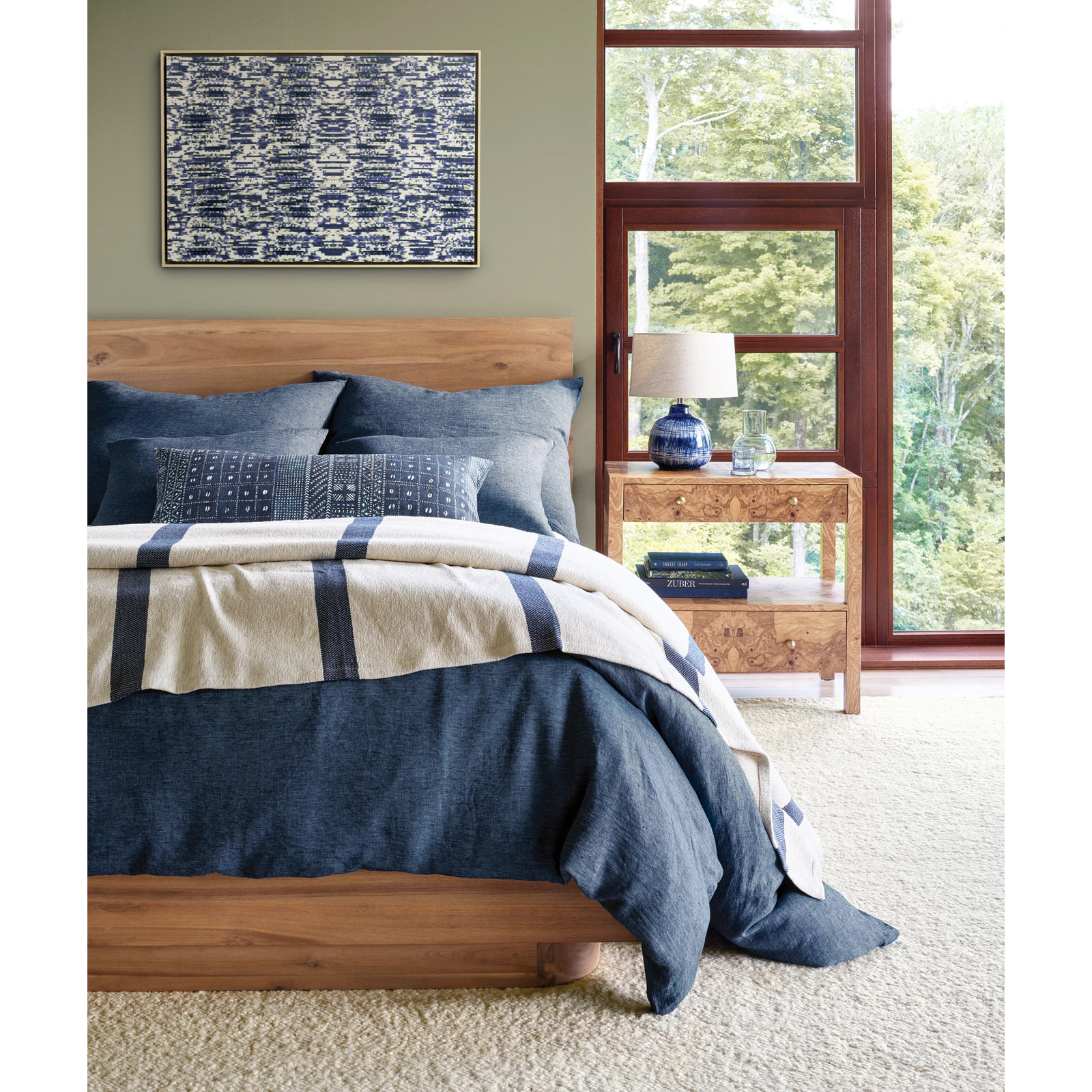 Jovi Linen Duvet Cover Set, Full/Queen Duvet Cover