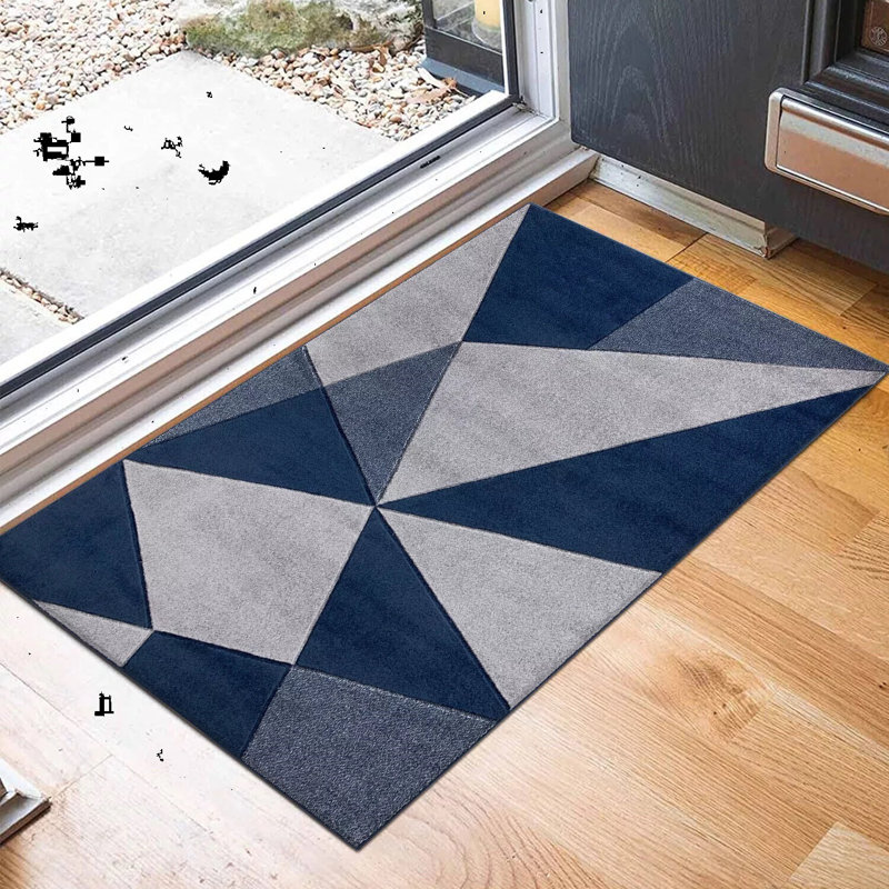 Weslyn Indoor Doormat, Navy