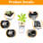 Tall Faux Planters In - Large Outdoor Indoor Pots With Water Level Monitor And Automatic Watering, Great For Garden, Patio, Backyard 22 Inch Black Of 2 Watering Monitor, Suitable Gardens, Porch-1767257048