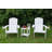 2-Piece Adirondack Chair, Outdoor Lounge Chair With Built-In Side Cup Holder-107174386