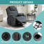 Fauteuil de massage inclinable électrique chauffant
