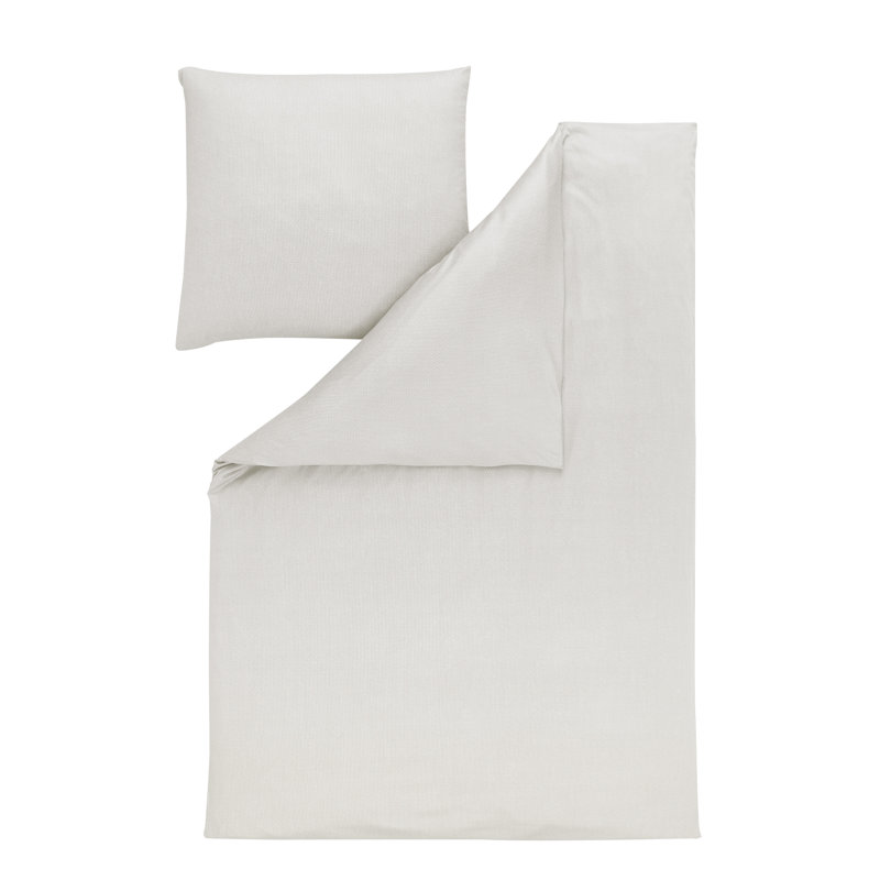 Atelier 240 TC Duvet Cover Set, White, 155 x 220cm - 1 Pillowcase (80 x 80 cm)