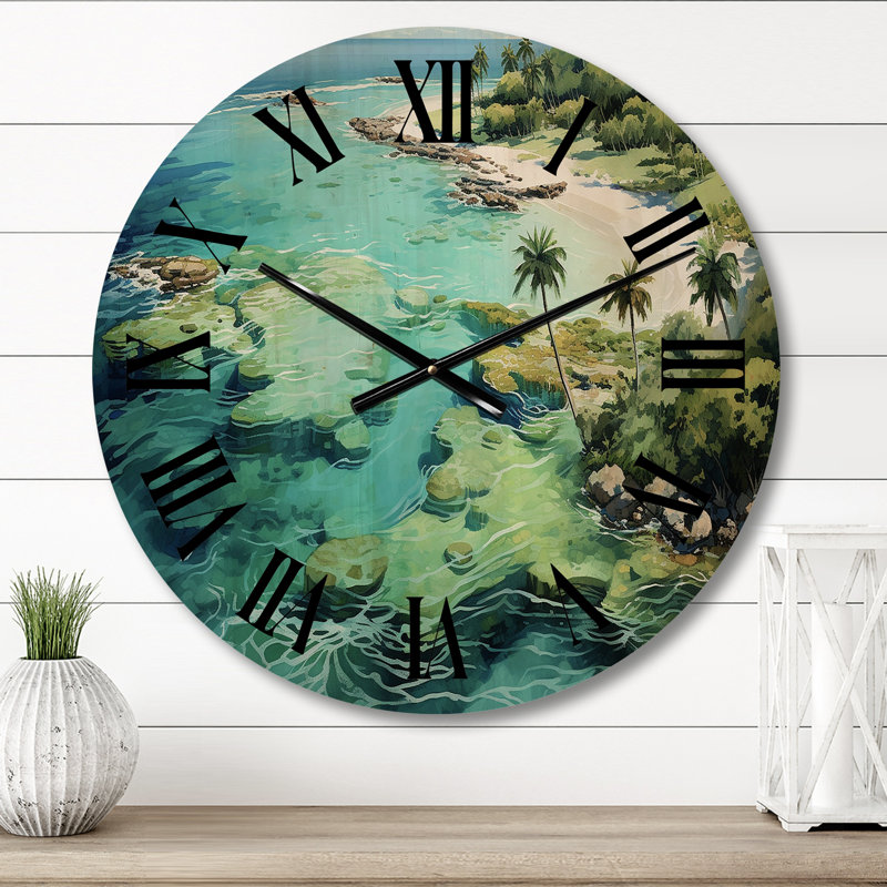 Très grande horloge murale Caraibe, Moyenne