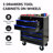 5 Drawers Multifunctional Tool Cart With Wheels