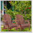 Oversize Wooden Outdoor Folding Adirondack Chair With Pre-Assembled Backrest & Seatboard, Perfect For Garden, Backyard, Porch, Pool, Deck, And Firepit-1926733627