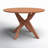 Anniqua Round Solid Wood Dining Table-1786730121