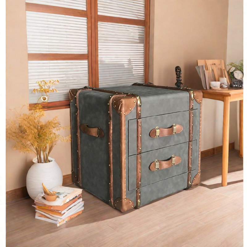 Brean 2 - Drawer End Table, Gray