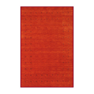 Tapis de zone orange contemporaine