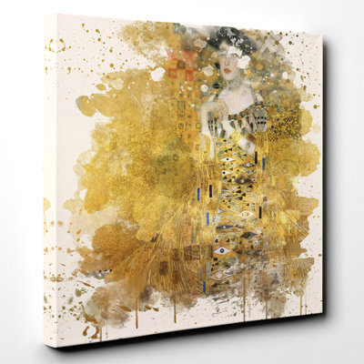 Portrait of Adele Bloch-Bauer I by Gustav Klimt Art - Wrapped Canvas