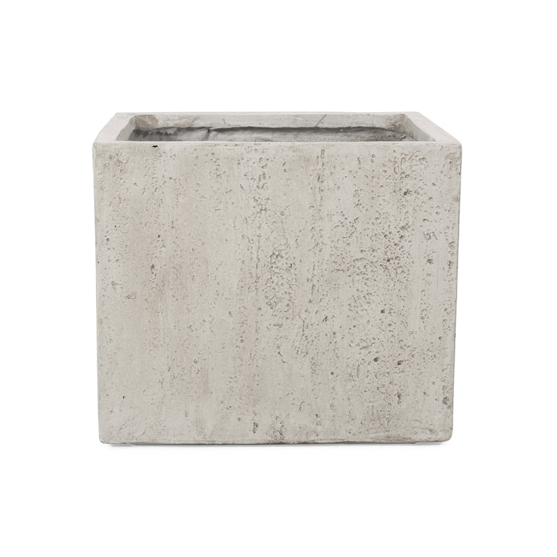 MGO L 22 Planter Box, White, 18.75" H x 21.5" W x 21.5" D