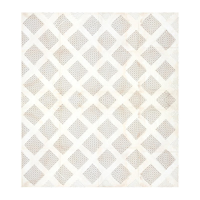 Wool Multicolor 1920s Knotted Antique Quilt America Rug