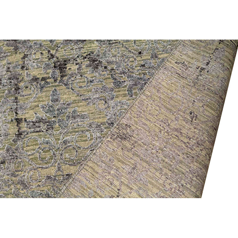 Hand-Knotted High-Quality Beige and Silver Area Rug