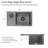 24 Inch Nano Black Undermount Hidden Bar Sink With Glass Rinser 24X14 Stainless Steel Undermount Workstation Sink Bar Prep Sink 16 Gauge Single Bowl Undermount Kitchen Sink With Cup Washer