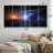 Blue Solar System Magnetic Galaxy III - Space Canvas Art Print - 5 Equal Panels