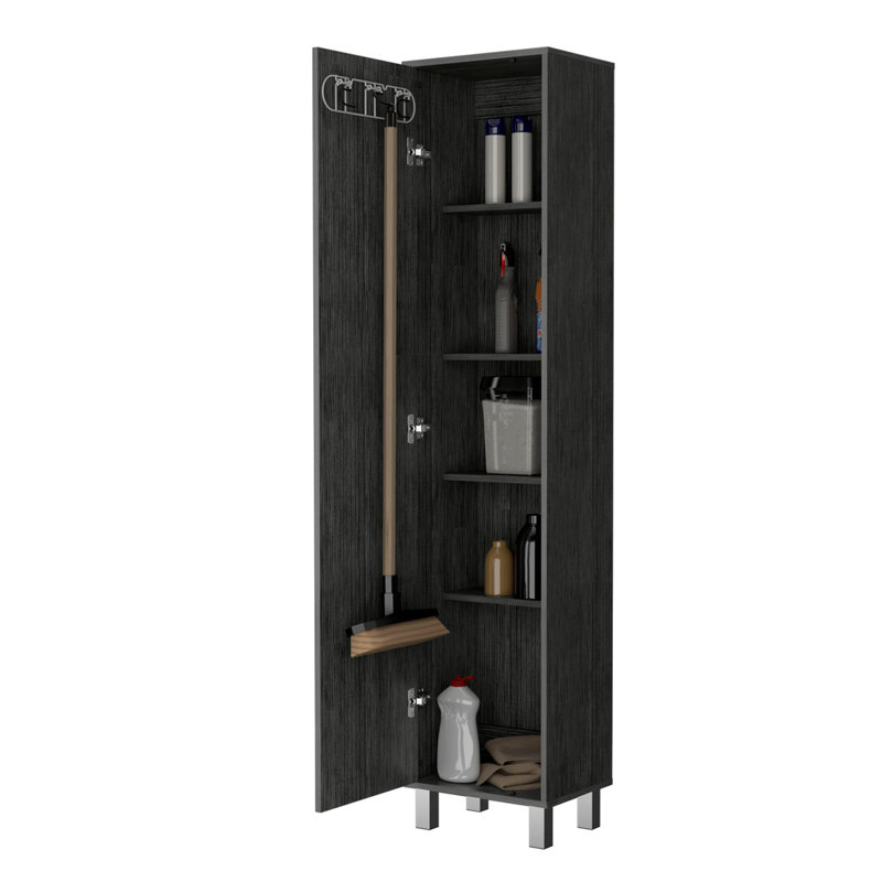 Premium Tall Storage Cabinet for Effortless Organization and Stylish Storage Solutions., Grey