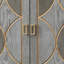 Buffet Mid-Century moderne en bois massif gris-585306410