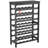 42 Bottle 7-Tier Modular Wine Rack Bamboo Wood Display Shelf with TableTop